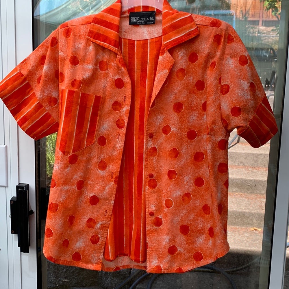 Twin set cotton top and jacket.